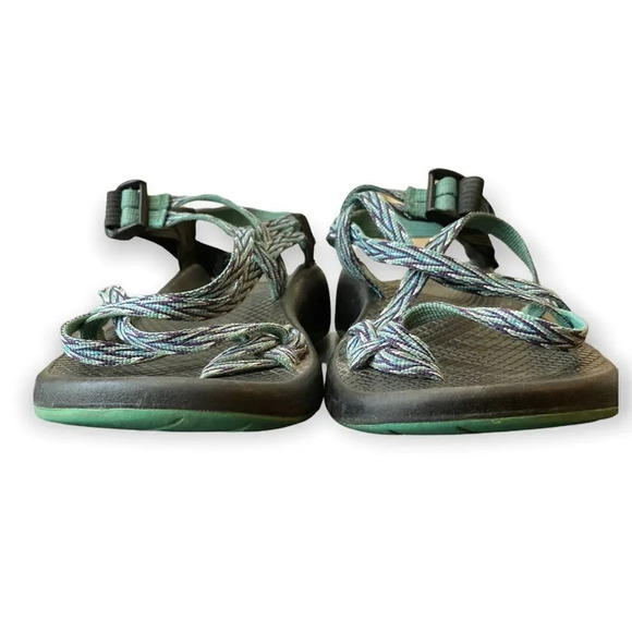 CHACO Z Eddy X2 Sandals Blue Purple Size 8W Hiking - Picture 3 of 9